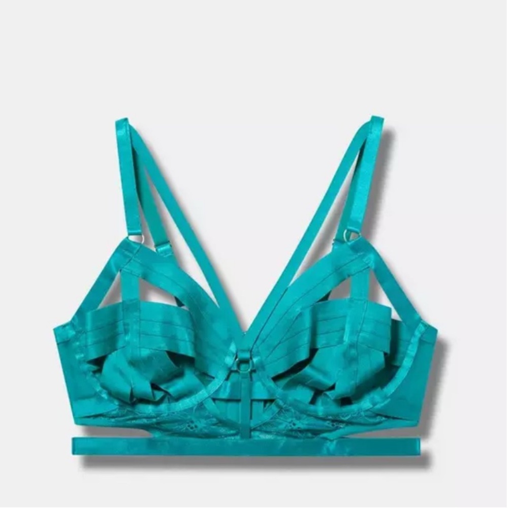 Torrid Strappy Vixen Underwire Bra - lapis color (size 2 = 2x/18-20)